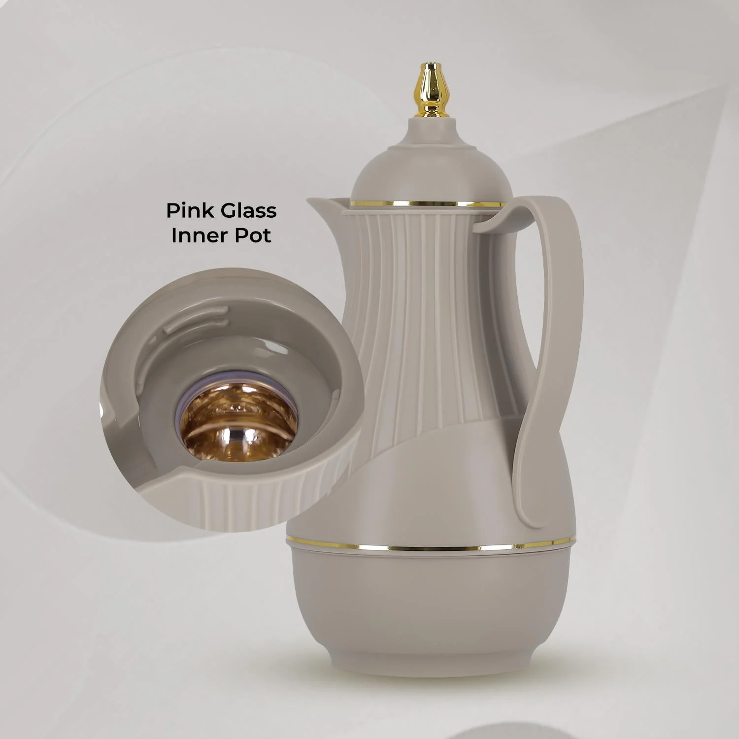 1L Vacuum Insulated Glass Thermos Arabic Jug - Image 5