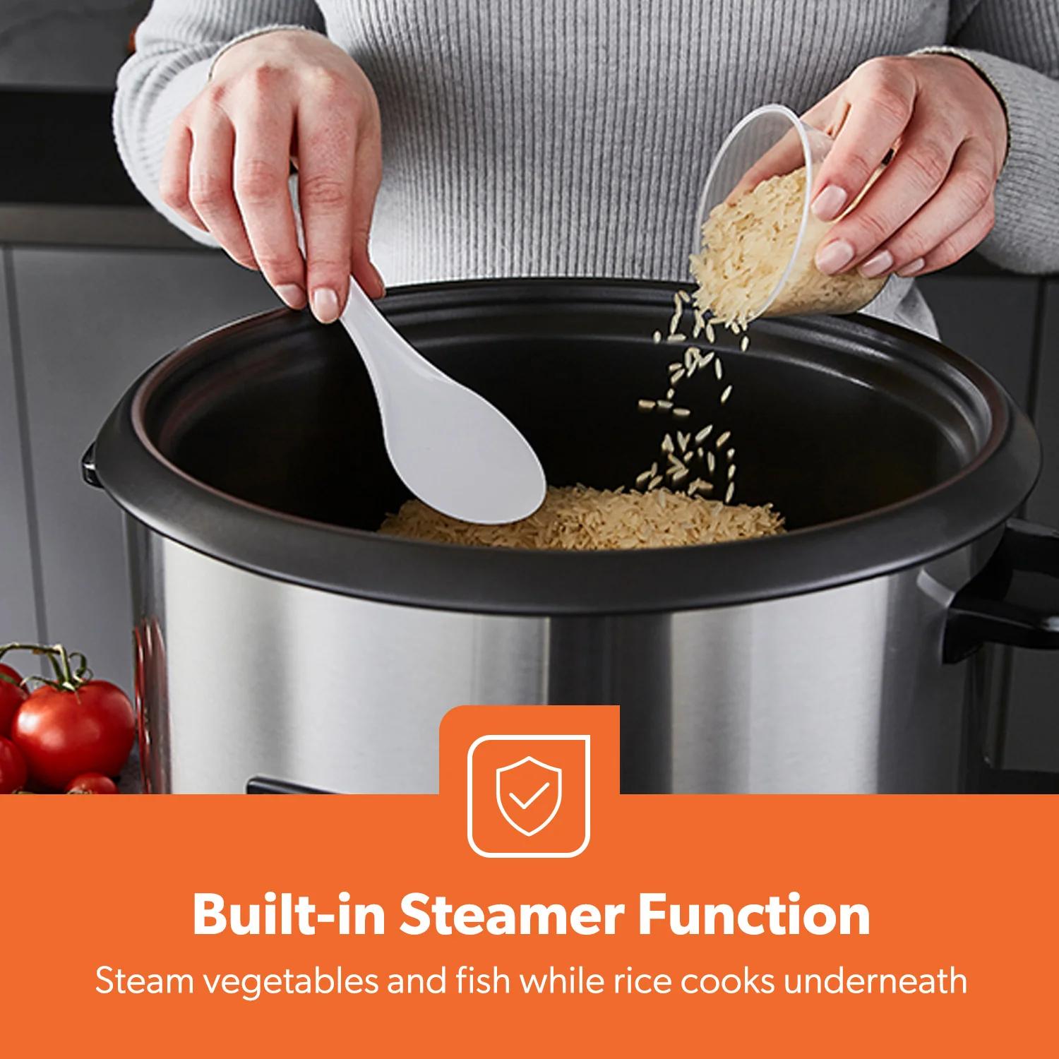 2.8L Rice Cooker Steamer with Keep Warm Automatic Cooking 1000W - Image 8