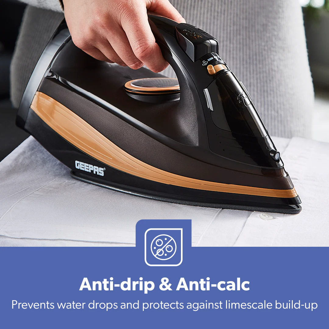2-In-1 Black and Gold Vertical Or Burst Cordless Steam Iron - Image 7