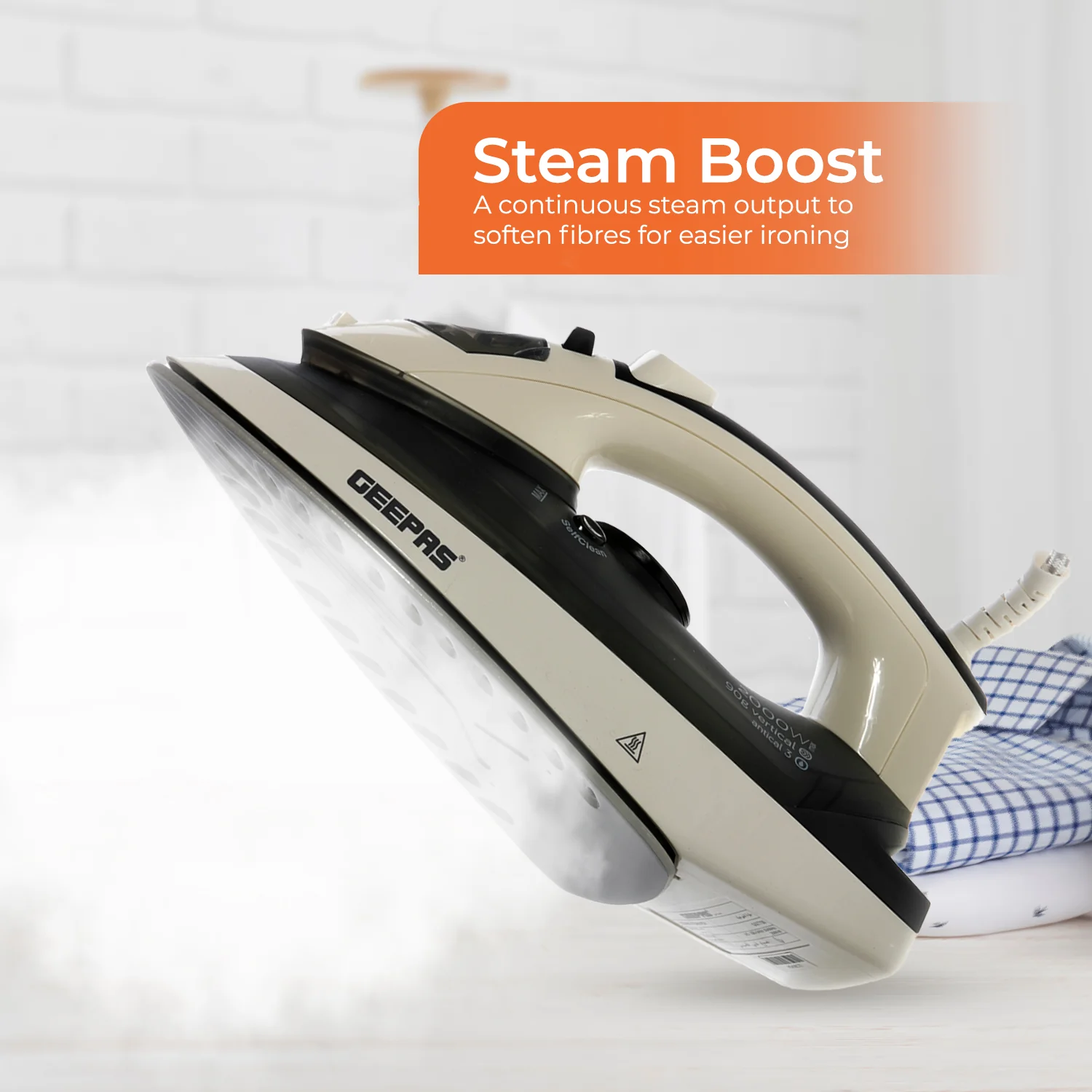 2 in 1 Ceramic Dry & Wet Steam Glide Iron - Image 5