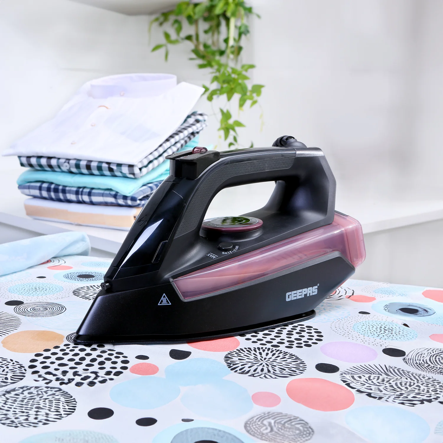 2-In-1 Ceramic Steam Wet and Dry Clothes Iron - Image 2