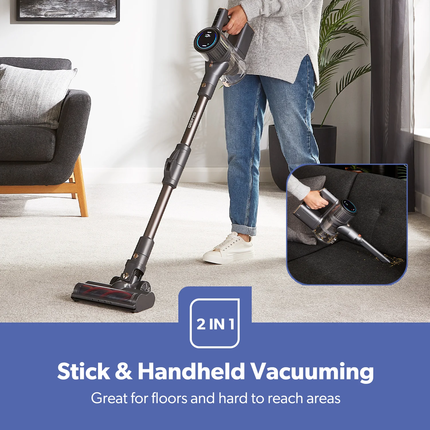 2-In-1 Cordless Handheld & Bendi Stick Vacuum Cleaner - Image 3