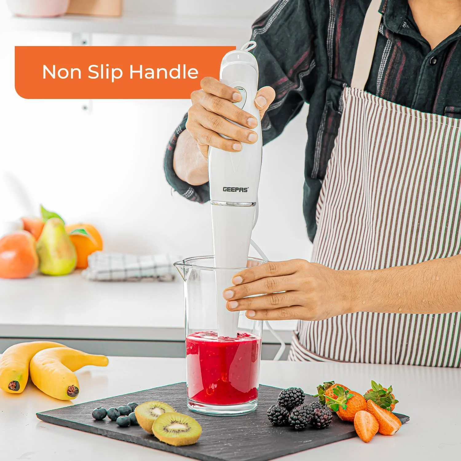 2-In-1 Electric Jug Blender and 180W Hand Blender Combo - Image 7