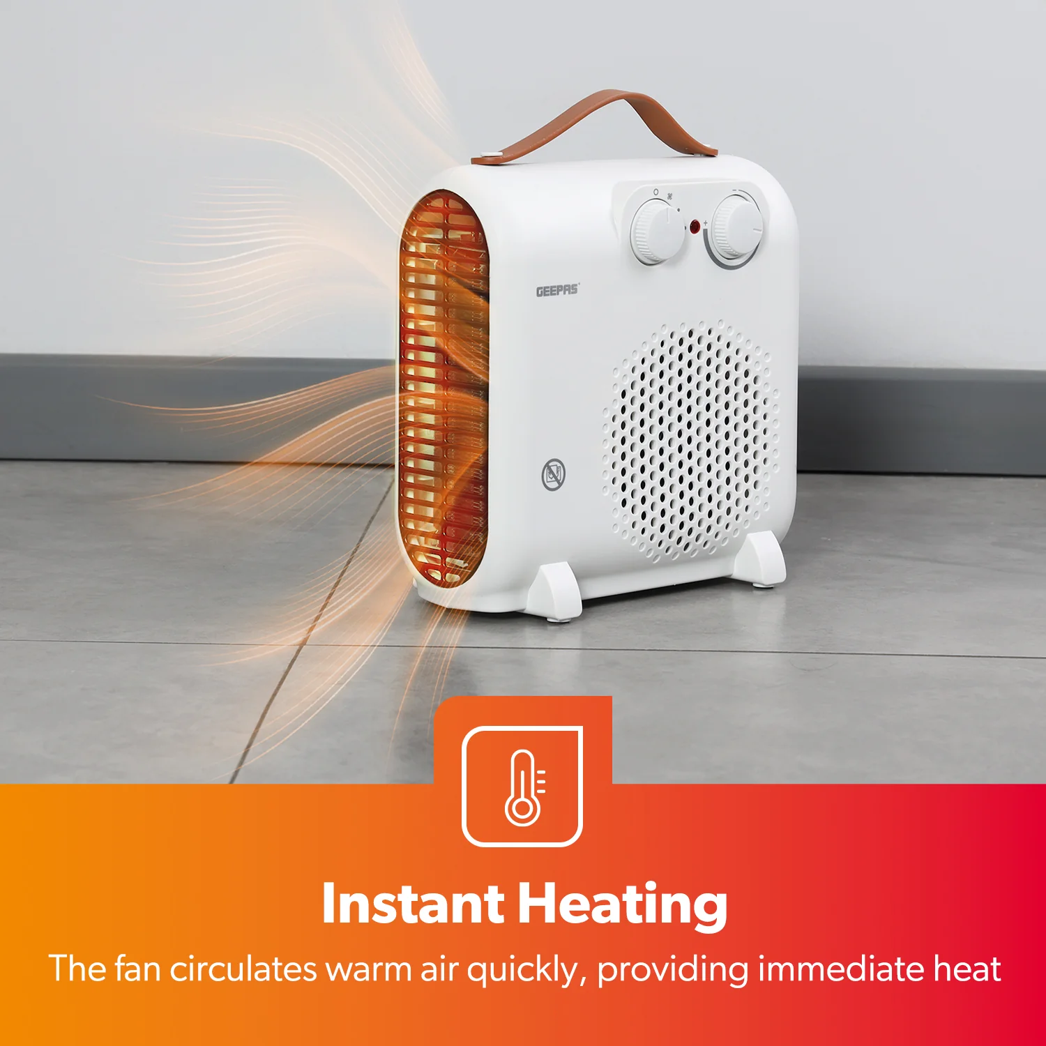 2-In-1 Energy Efficient Freestanding Fan Heater 2000W - Image 4