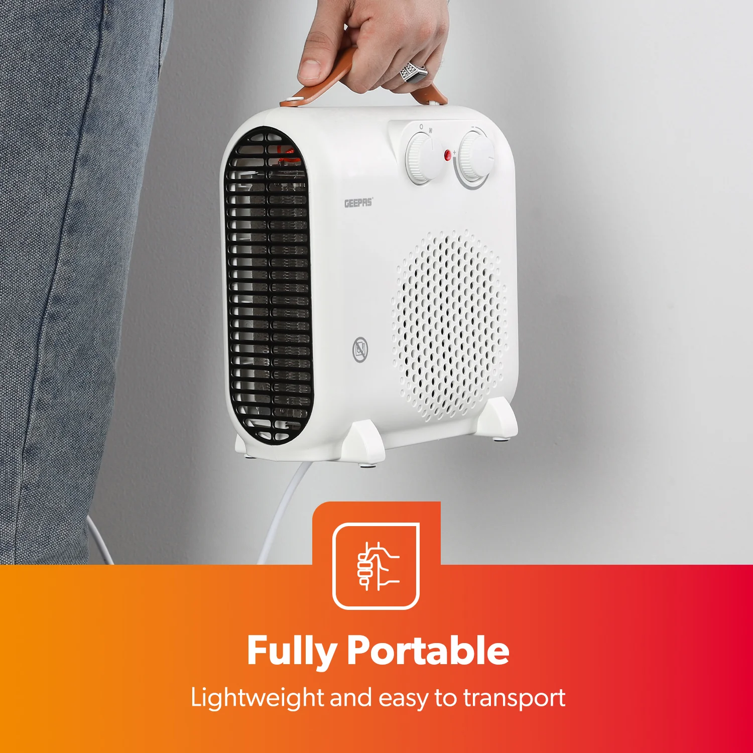 2-In-1 Energy Efficient Freestanding Fan Heater 2000W - Image 8