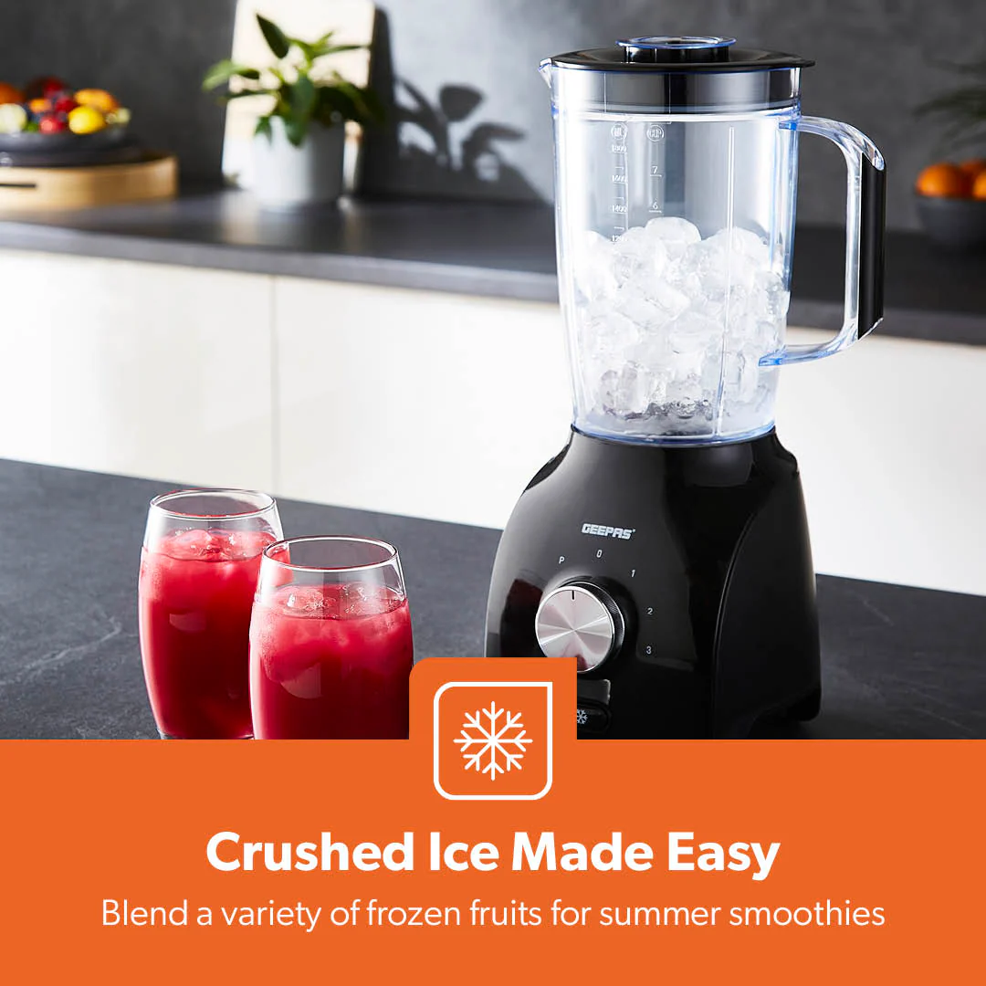 1.8L Black 2-In-1 Food Jug Blender With Spice and Grinder 600W - Image 6