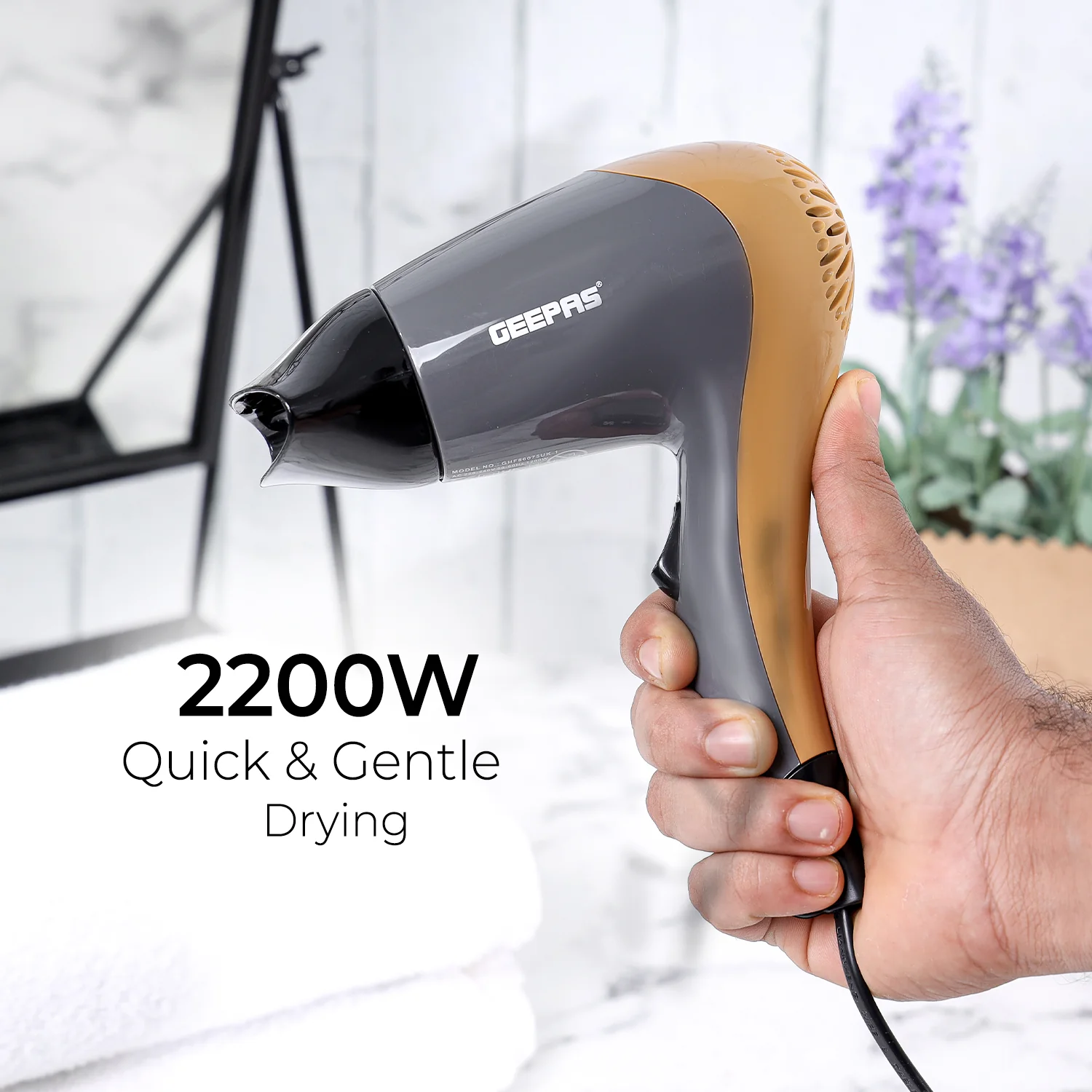 2-in-1 Hair Dryer & Hair Straightener Travel Gift Set - Image 6