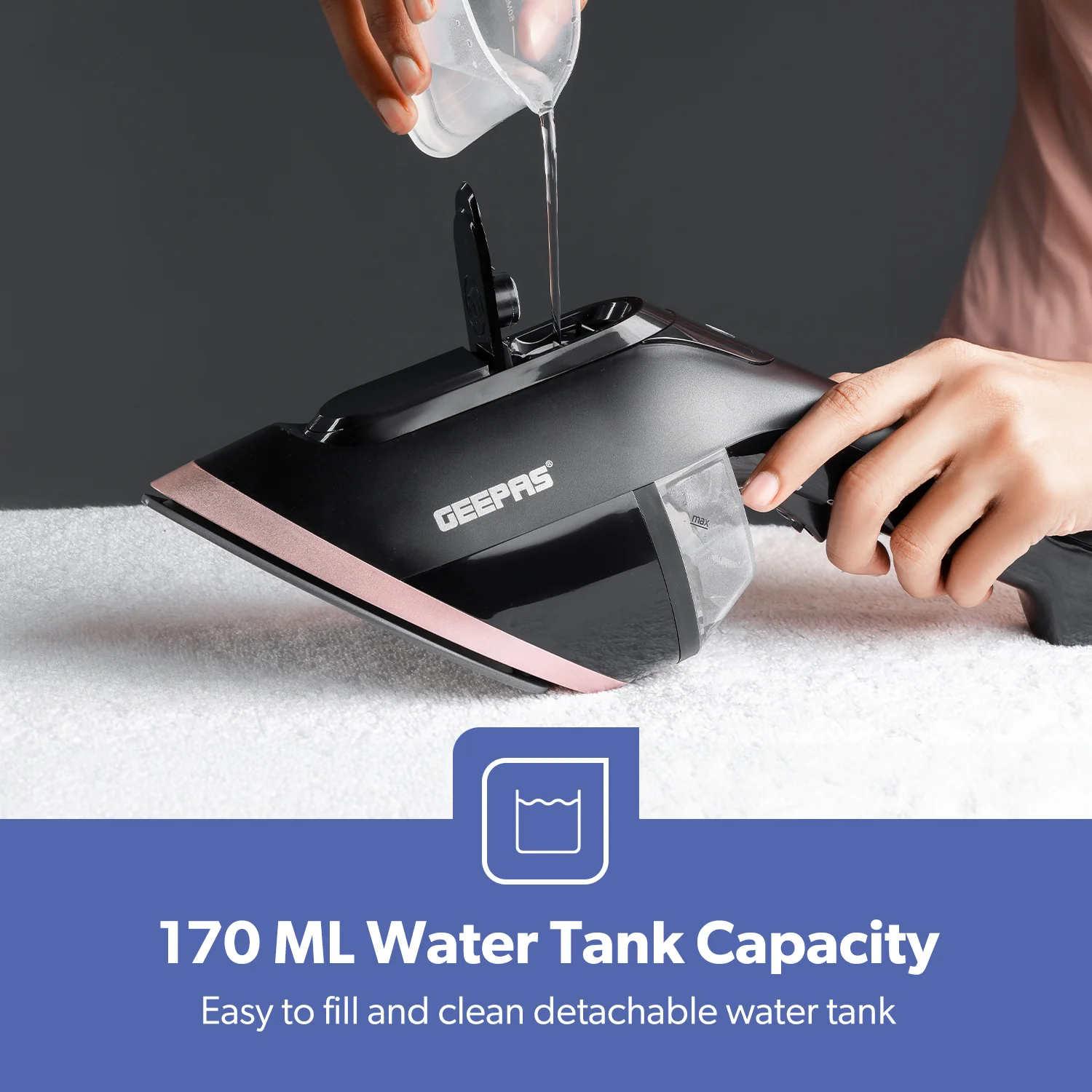 2-In-1 Handheld Wet and Dry Clothes Steamer 1950W - Image 5