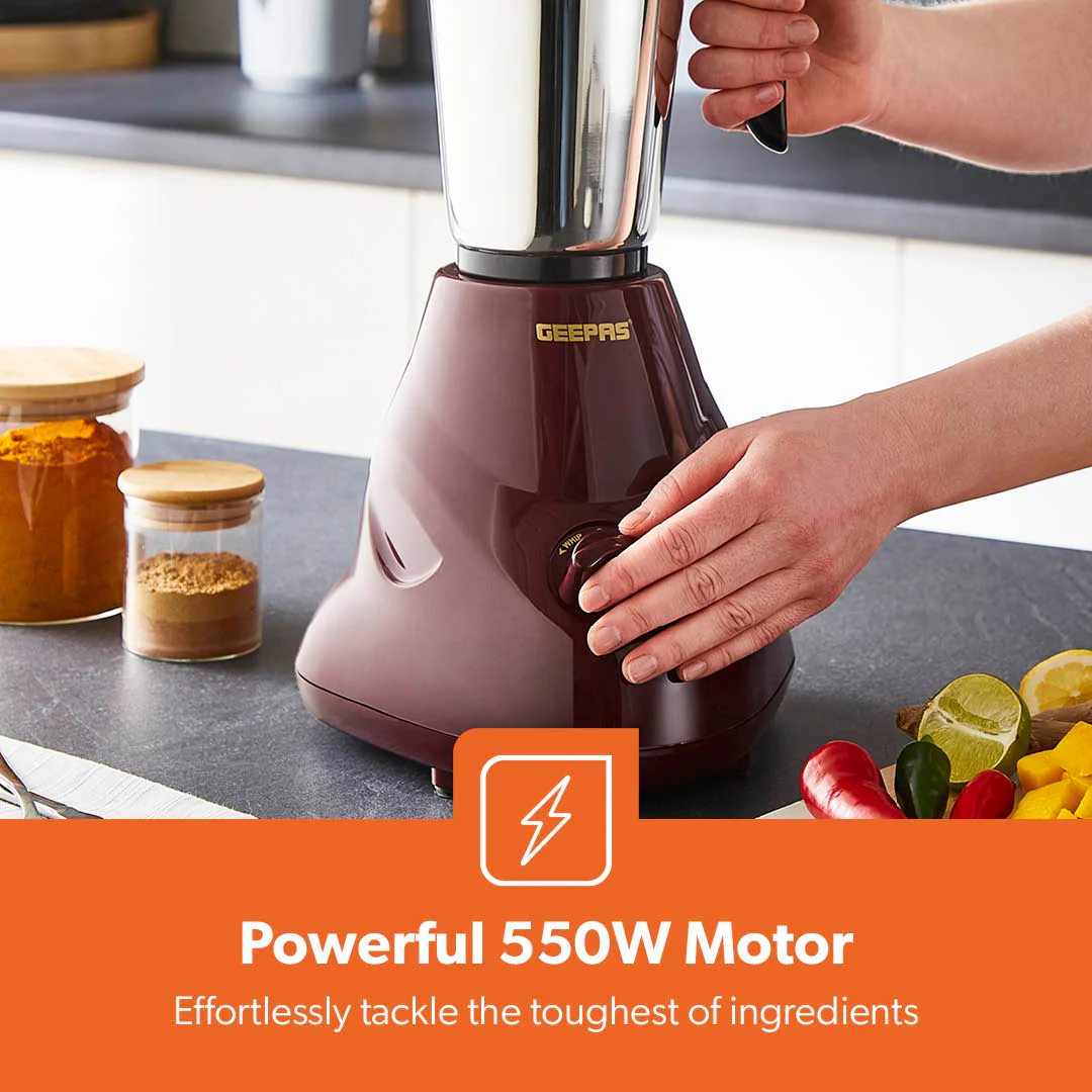 2-In-1 Multifunctional Wet and Dry Mixer Grinder 550W - Image 3