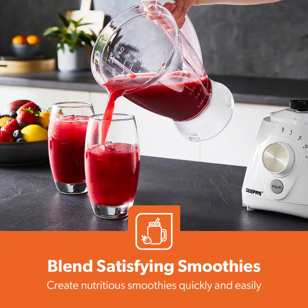 2-In-1 Portable Food Jug Blender & Grinder 1.5L, White - Image 4