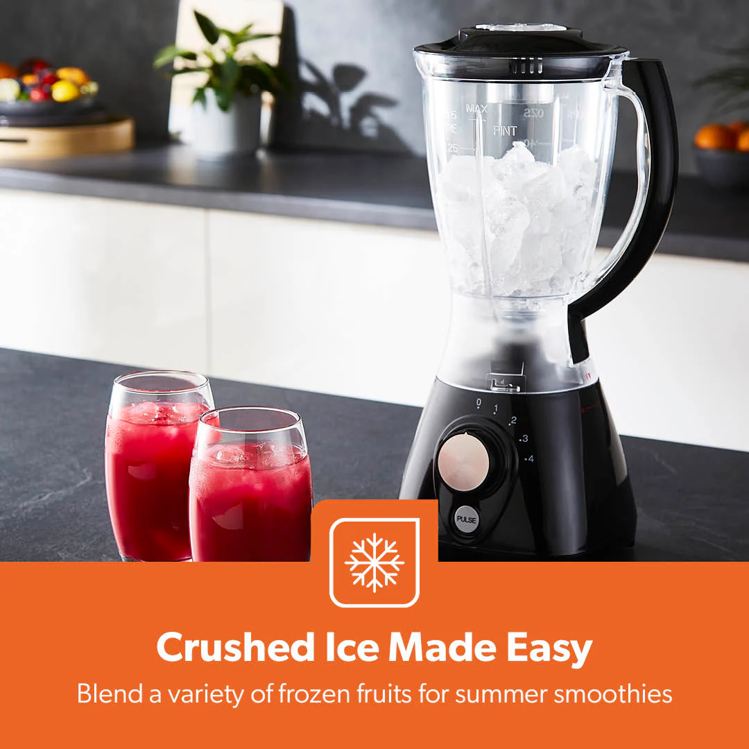 2-In-1 Black Portable Food Jug Blender and Grinder 1.5L - Image 5