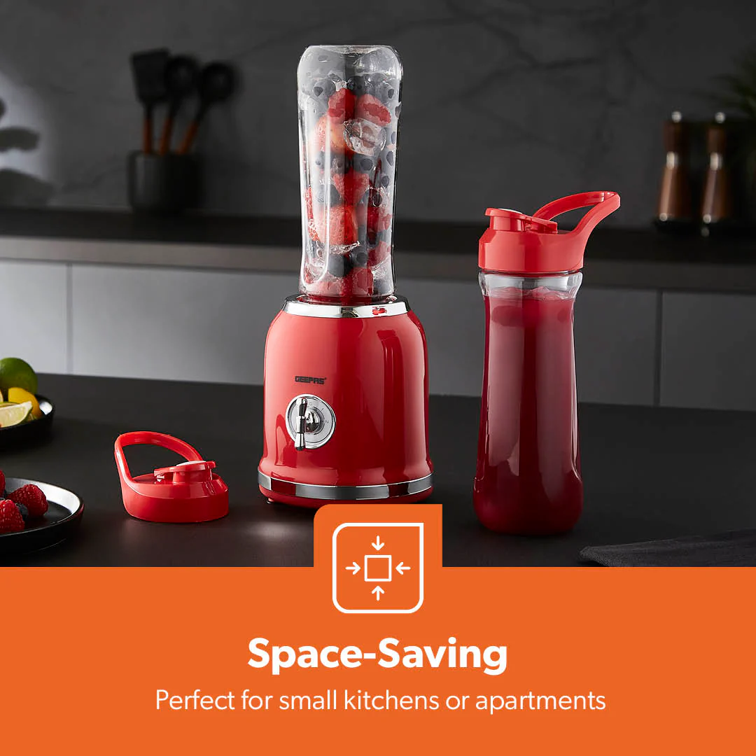 2-In-1 Portable Two-Speed Retro Personal Blender (300W) - Image 3