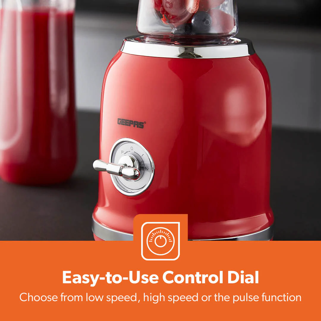 2-In-1 Portable Two-Speed Retro Personal Blender (300W) - Image 6