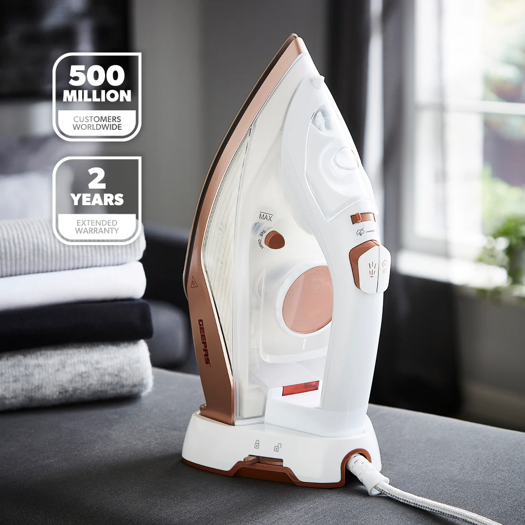 2-In-1 Self-Cleaning Cored and Cordless Steam Iron - Image 2