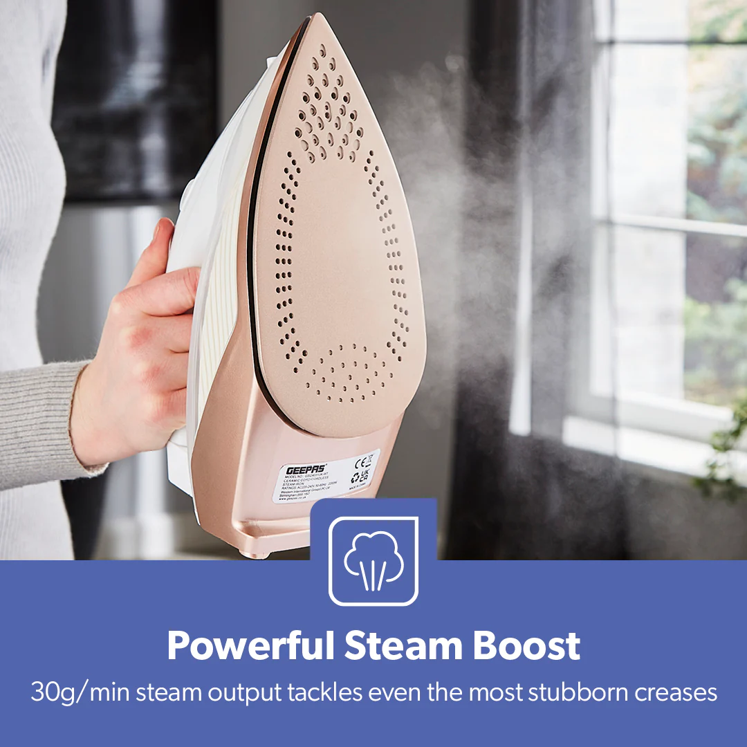 2-In-1 Self-Cleaning Cored and Cordless Steam Iron - Image 4