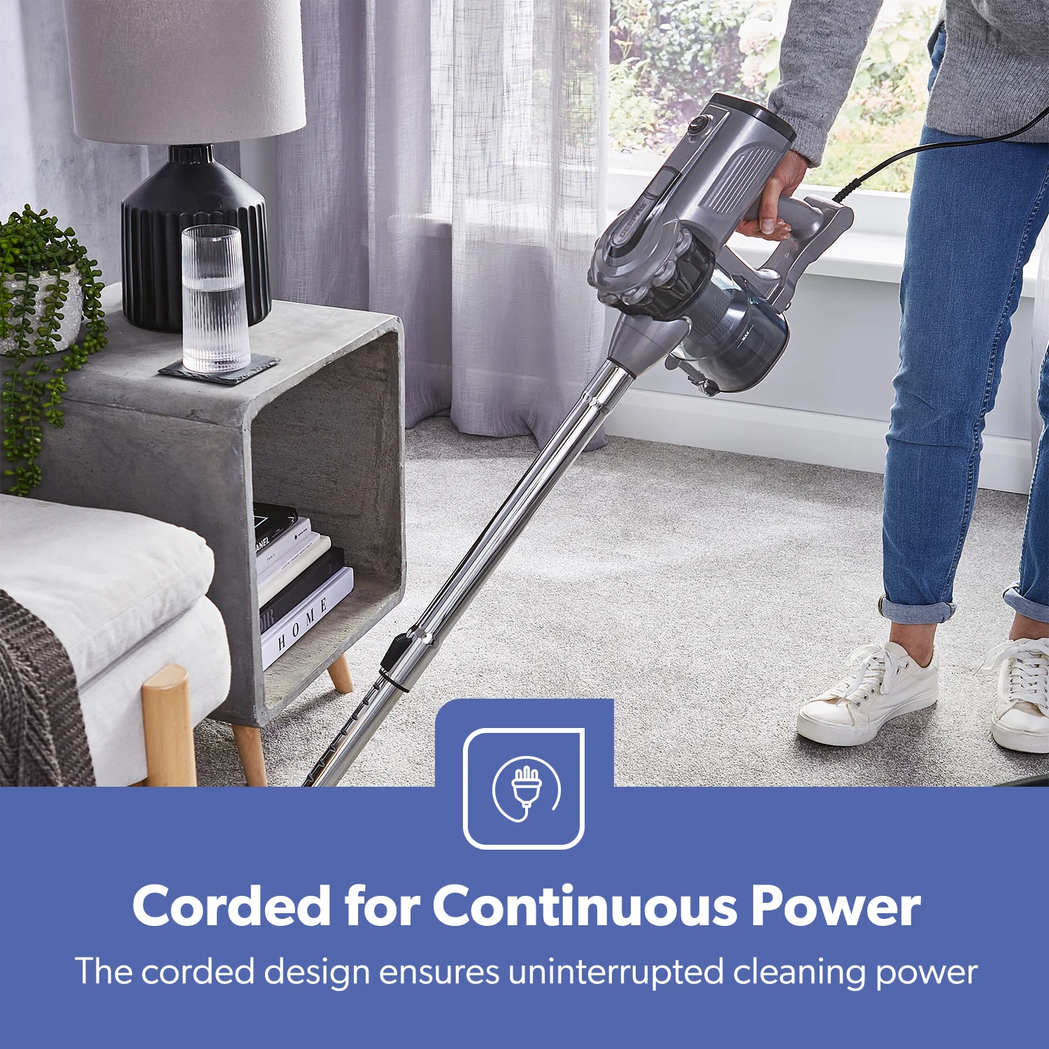 2-in-1 HEPA Vacuum Cleaner 600W Stick & Handheld Bagless - Image 3