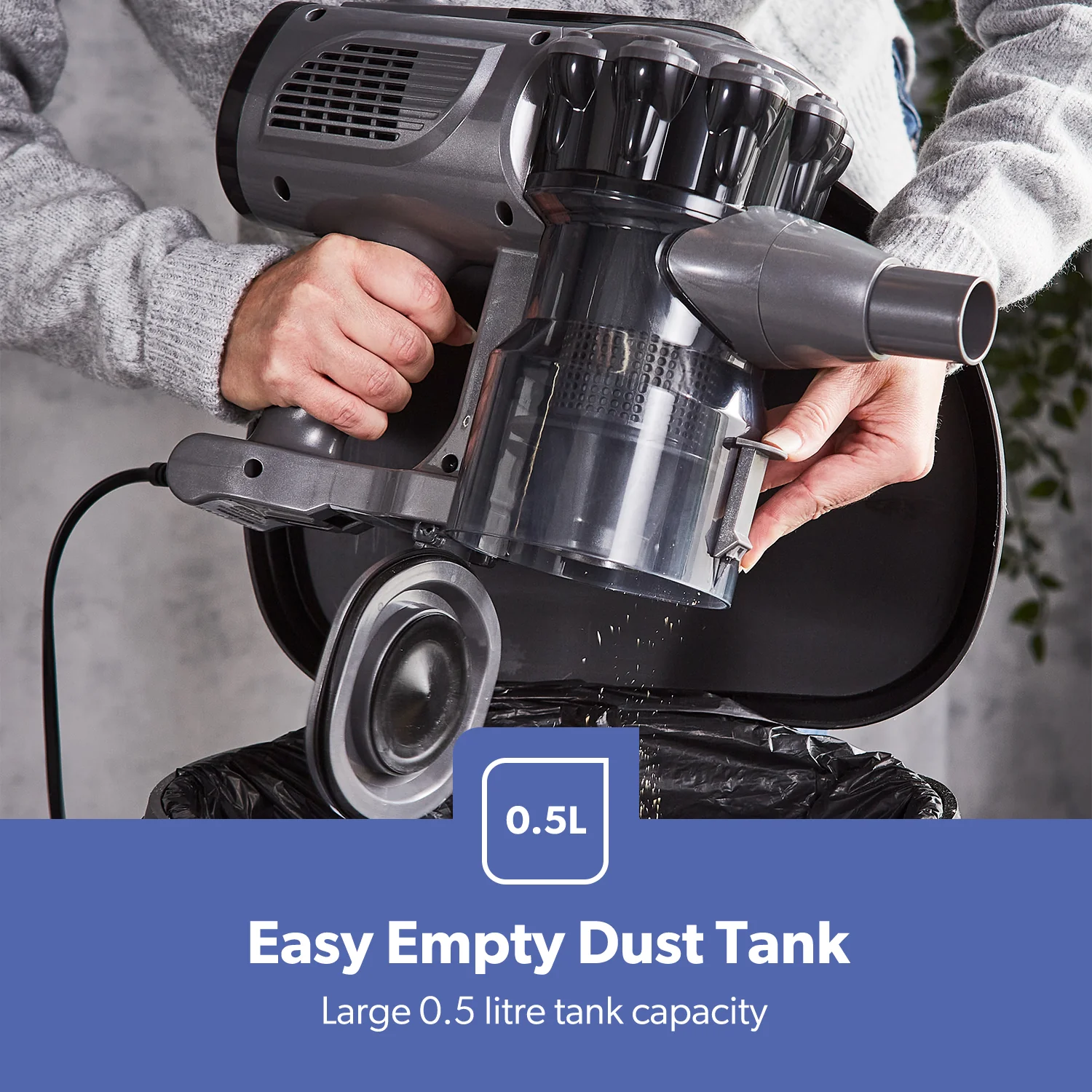 2-in-1 HEPA Vacuum Cleaner 600W Stick & Handheld Bagless - Image 7