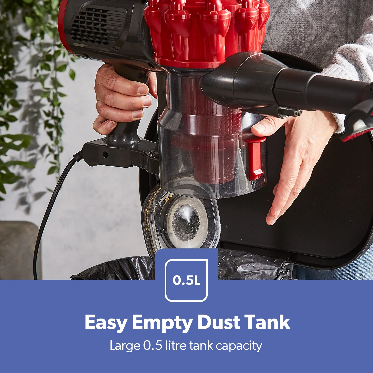 2-in-1 Vacuum Cleaner 600W Stick & Handheld Bagless Lightweight - Image 6