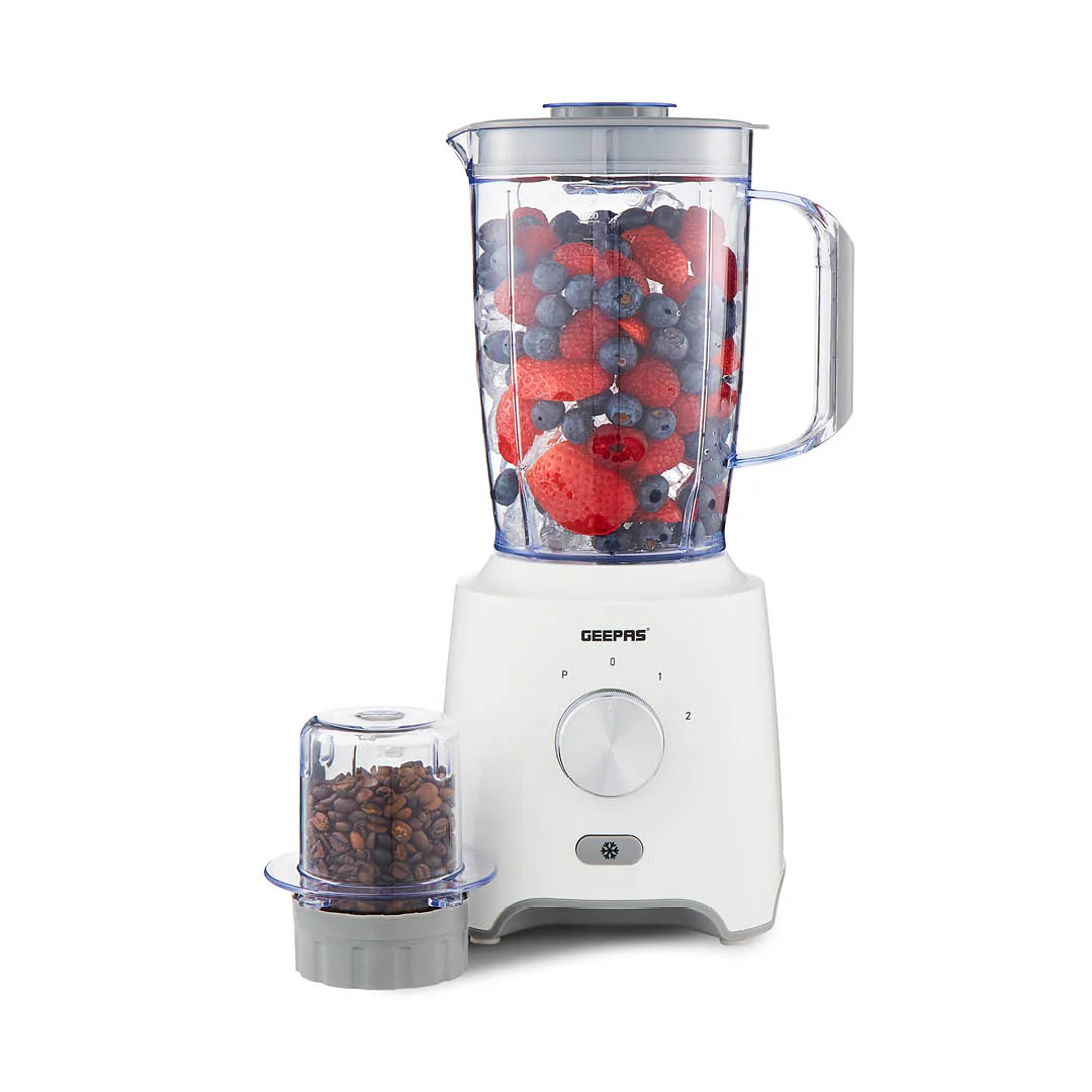 600W High-Speed White Blender and Coffee Grinder