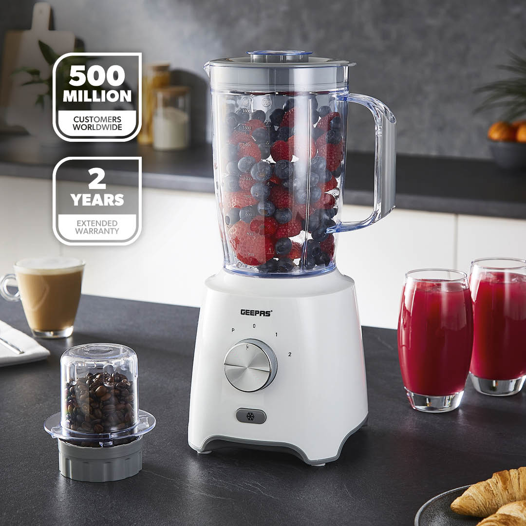 600W High-Speed White Blender and Coffee Grinder - Image 2