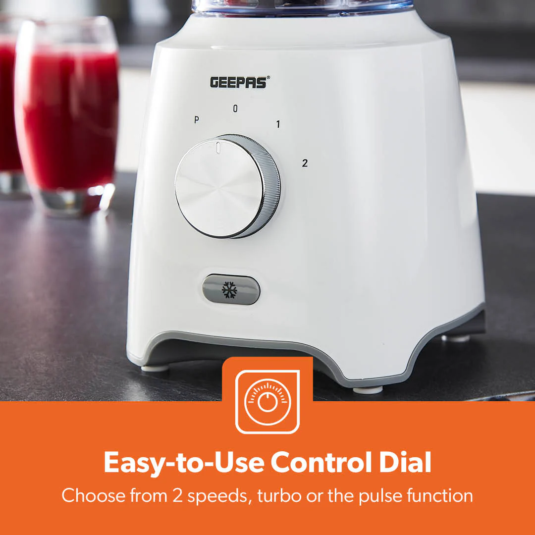 600W High-Speed White Blender and Coffee Grinder - Image 3