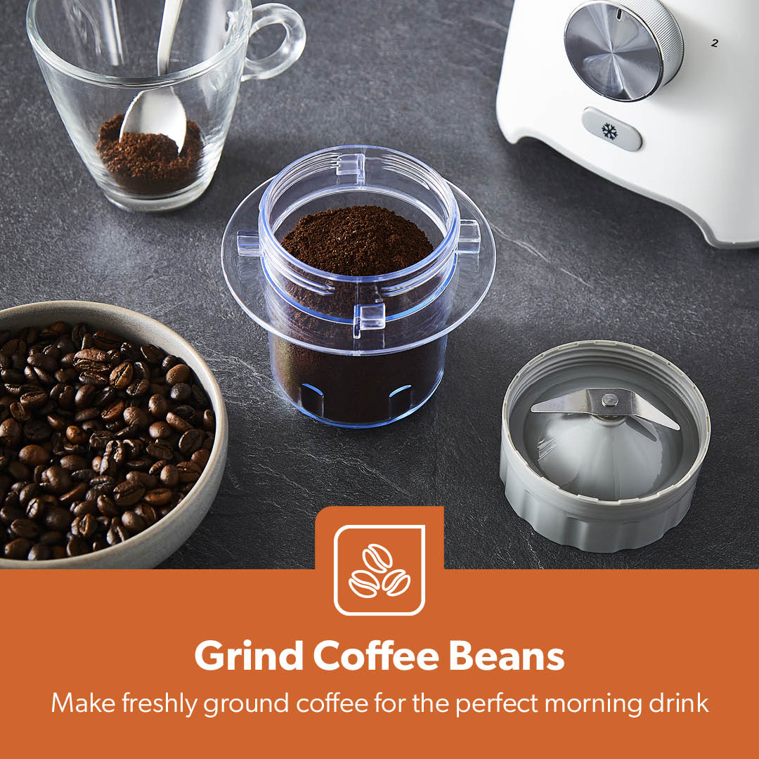 600W High-Speed White Blender and Coffee Grinder - Image 8