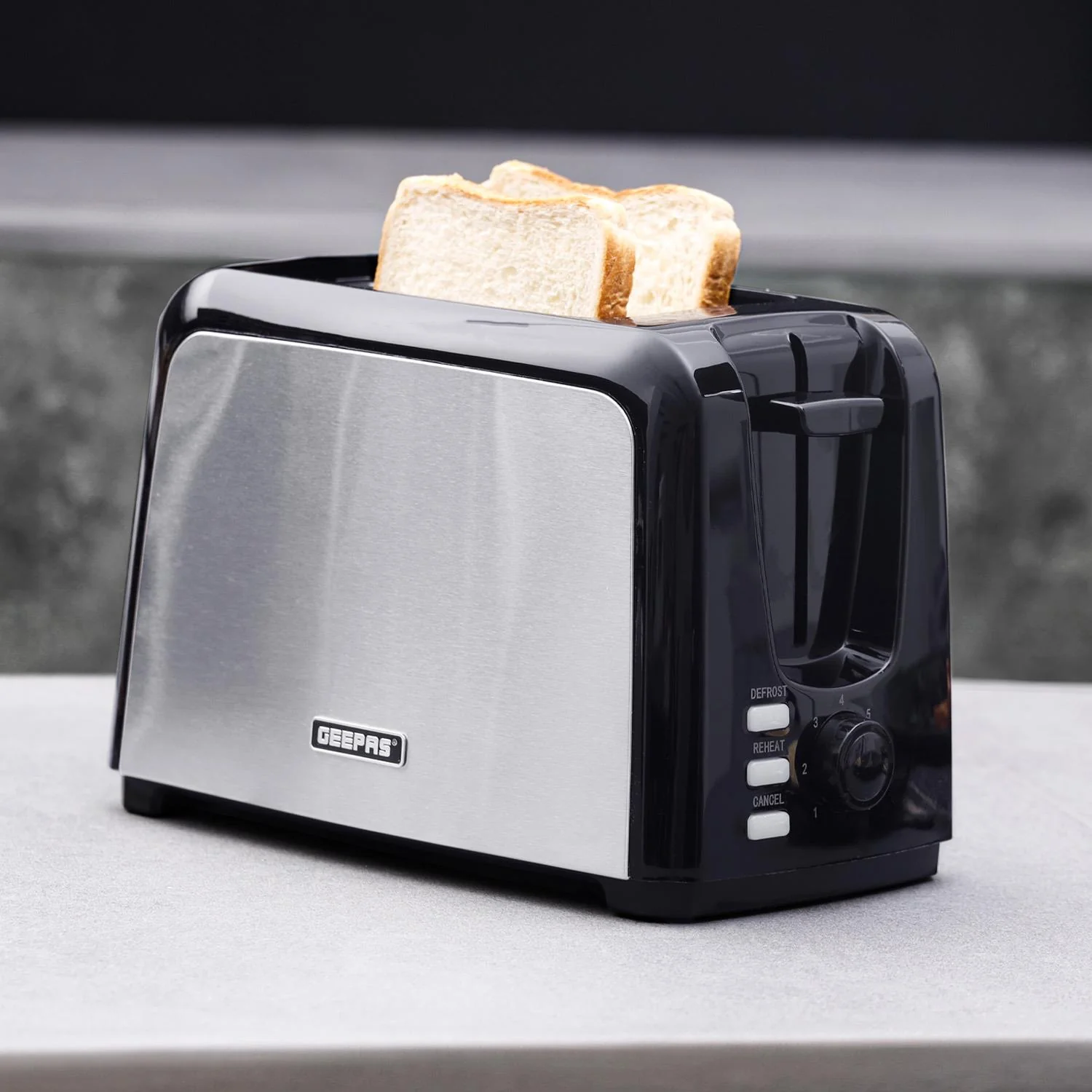 2 Slice Bread Toaster, 1.7L Electric Kettle & 20L Solo Microwave Oven - Image 3