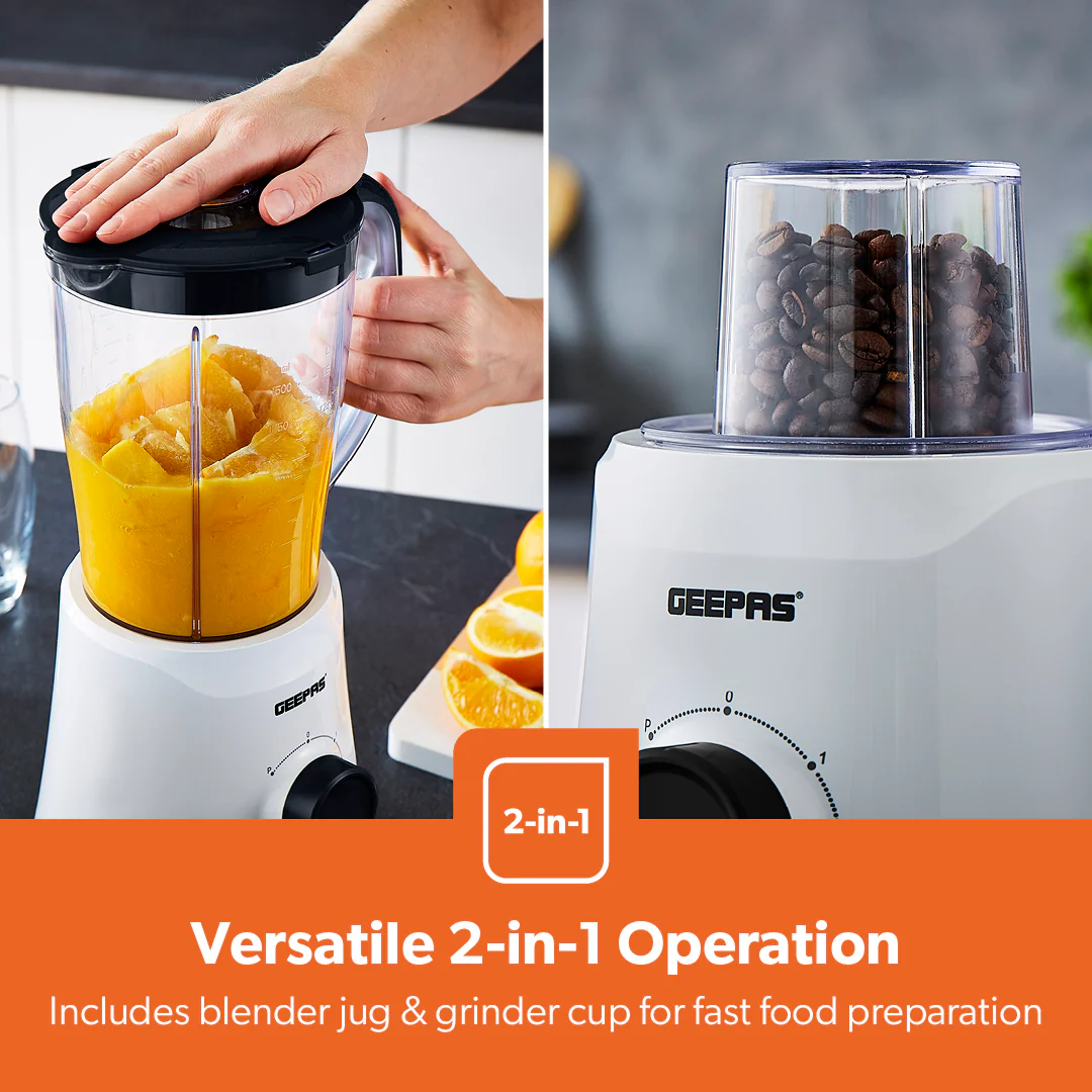 2-Speed Black Smoothie Maker Jug Blender 500W - Image 3