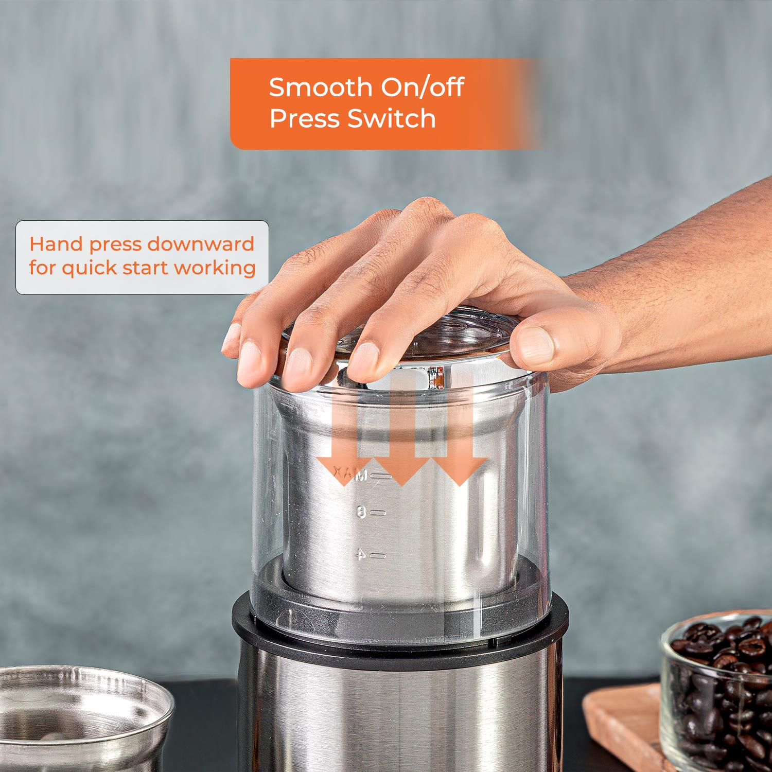 20 Bar Espresso Coffee Machine & 200W Coffee Spice Grinder Set - Image 6