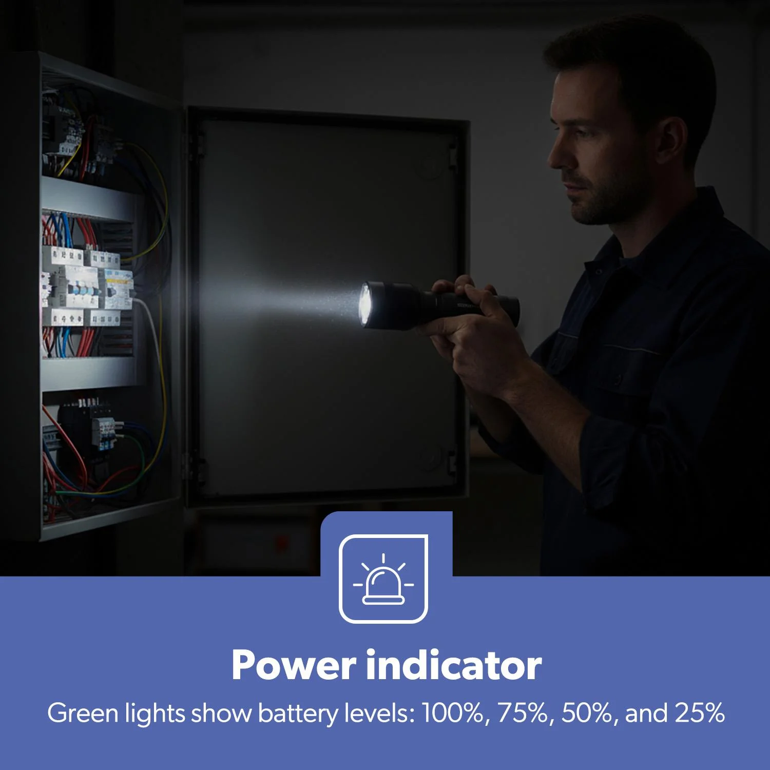 2000 Lumen Zoomable LED Flashlight 4000mAh Battery - Image 6