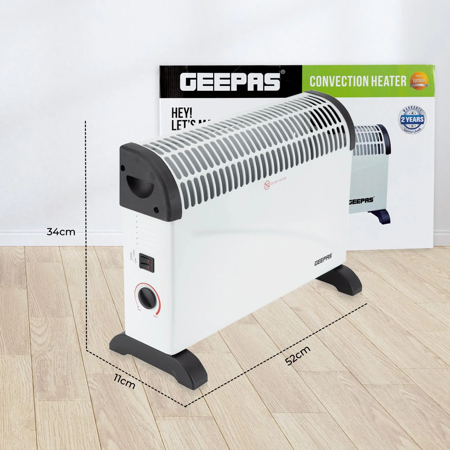 Freestanding Convector Radiator Heater 2000W - Image 5