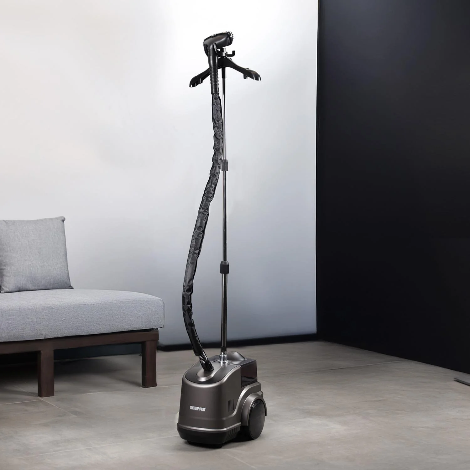 2000W Upright Garment Steamer 46g/min Removes Creases & Wrinkles - Image 2