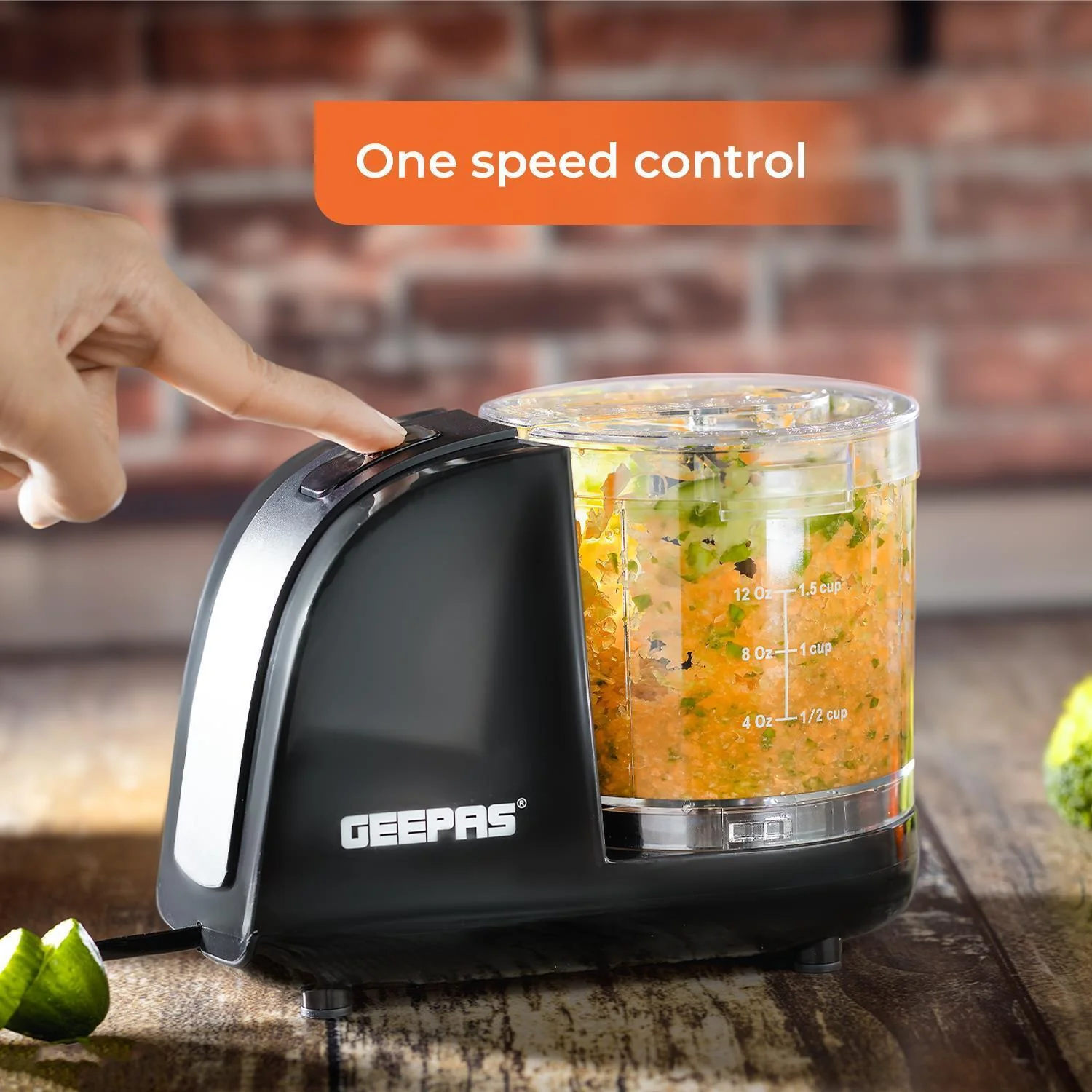 200W Black Multi-Chopper and Mini Food Processor 350ml - Image 5