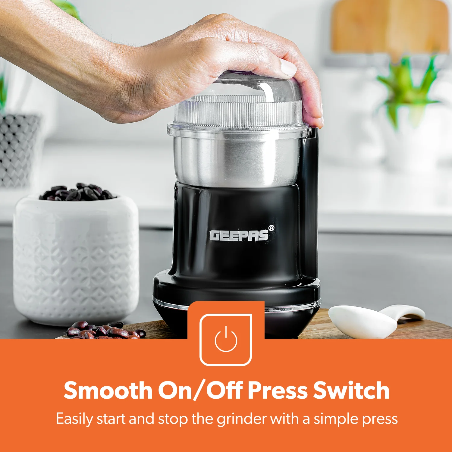 Powerful Mini Dry Coffee Grinder and Spice Mixer 200W - Image 4