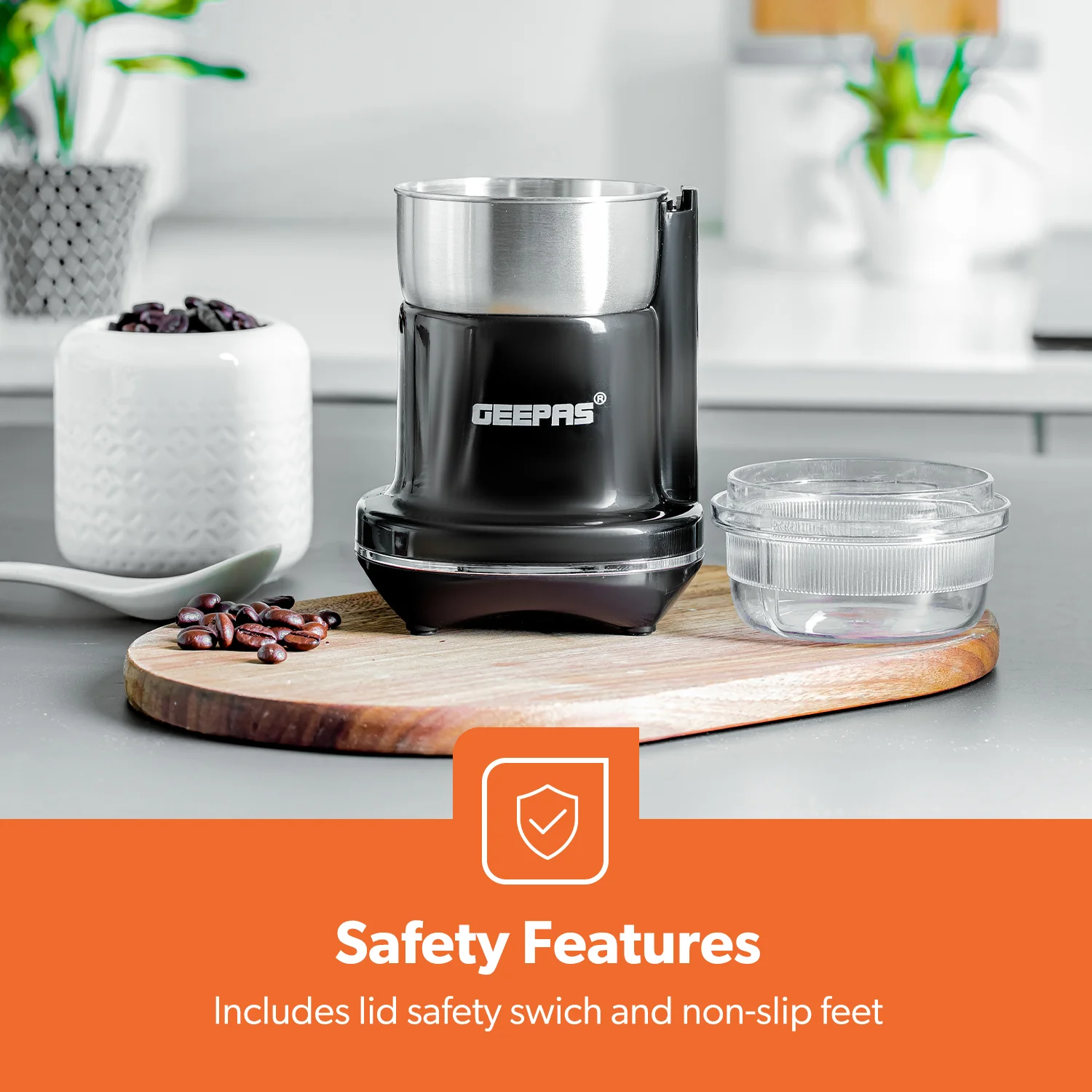 Powerful Mini Dry Coffee Grinder and Spice Mixer 200W - Image 7