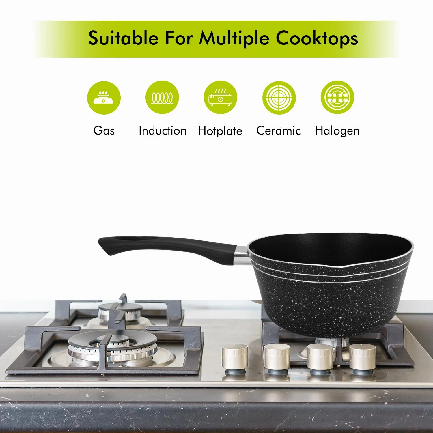 20cm Non-Stick Aluminium Lightweight Saucepan - Image 3