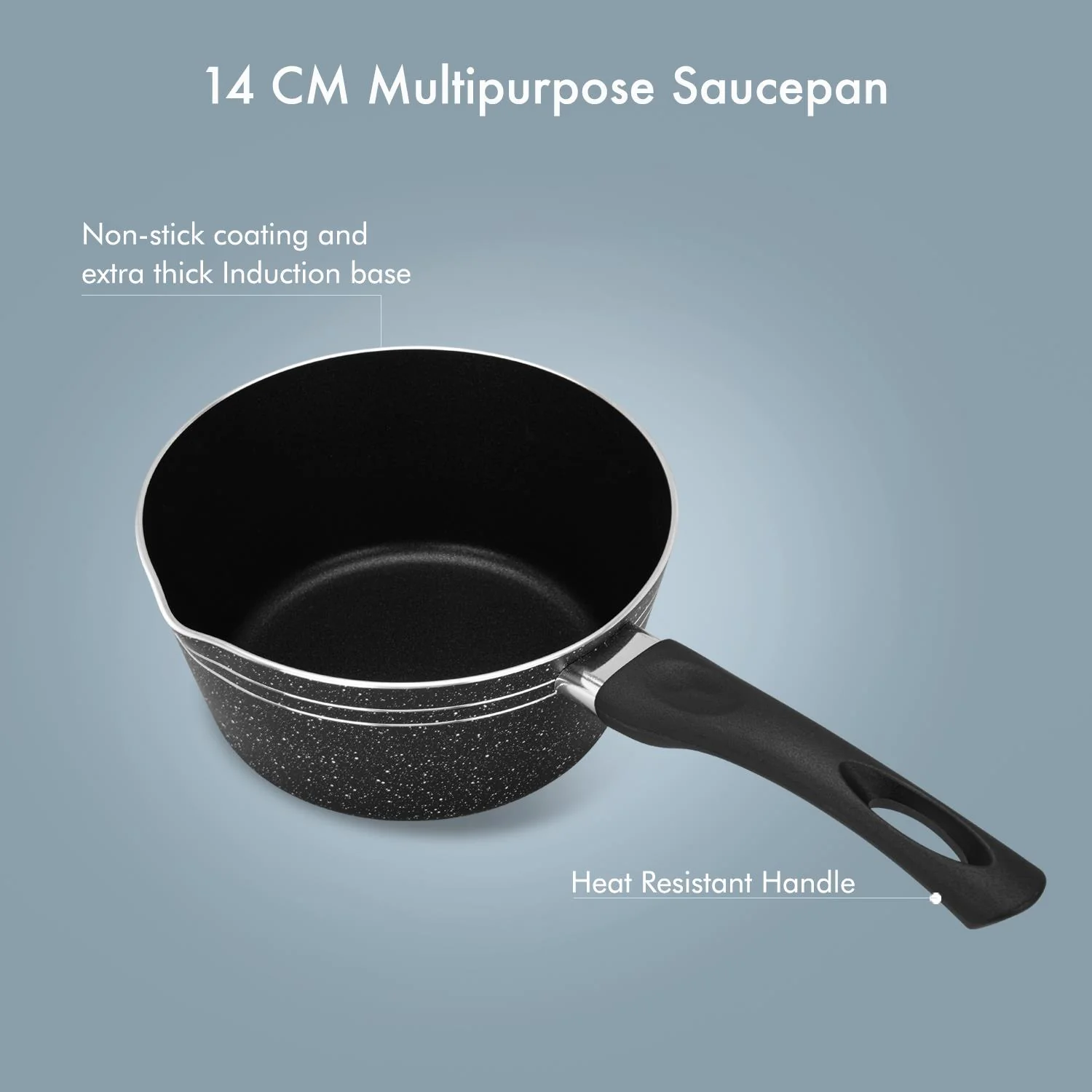 20cm Non-Stick Aluminium Lightweight Saucepan - Image 5