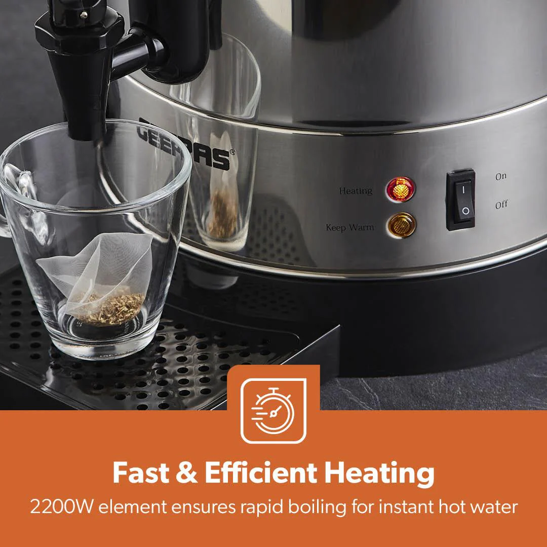 20L Stainless Steel Hot Water Boiler and Catering Urn (1650W) - Image 6