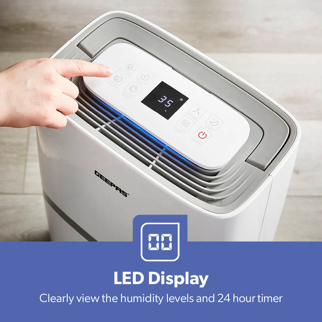 20L Large Digital Energy-Efficient Dehumidifier With Laundry Mode - Image 4