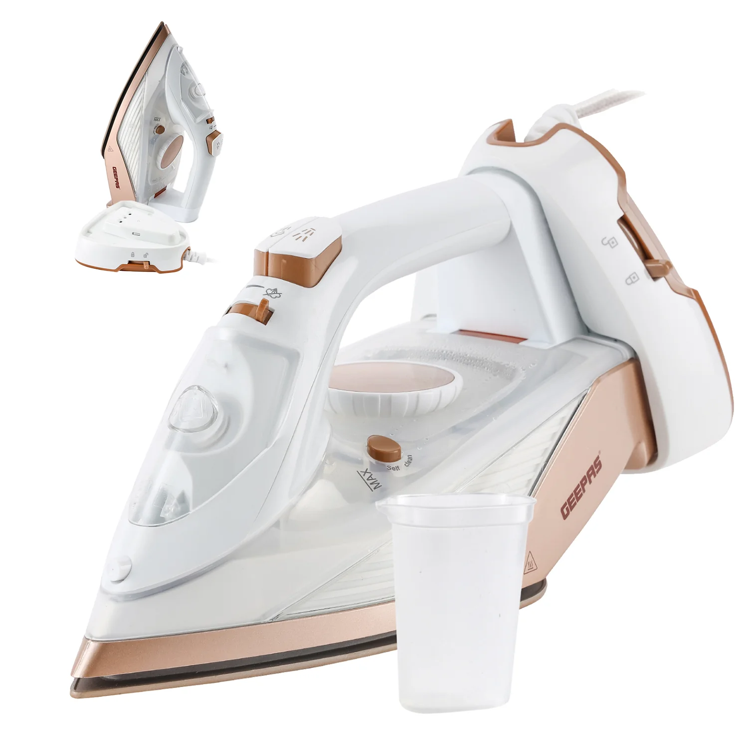 2200W Cordless Steam Iron With Ceramic Soleplate - Image 6