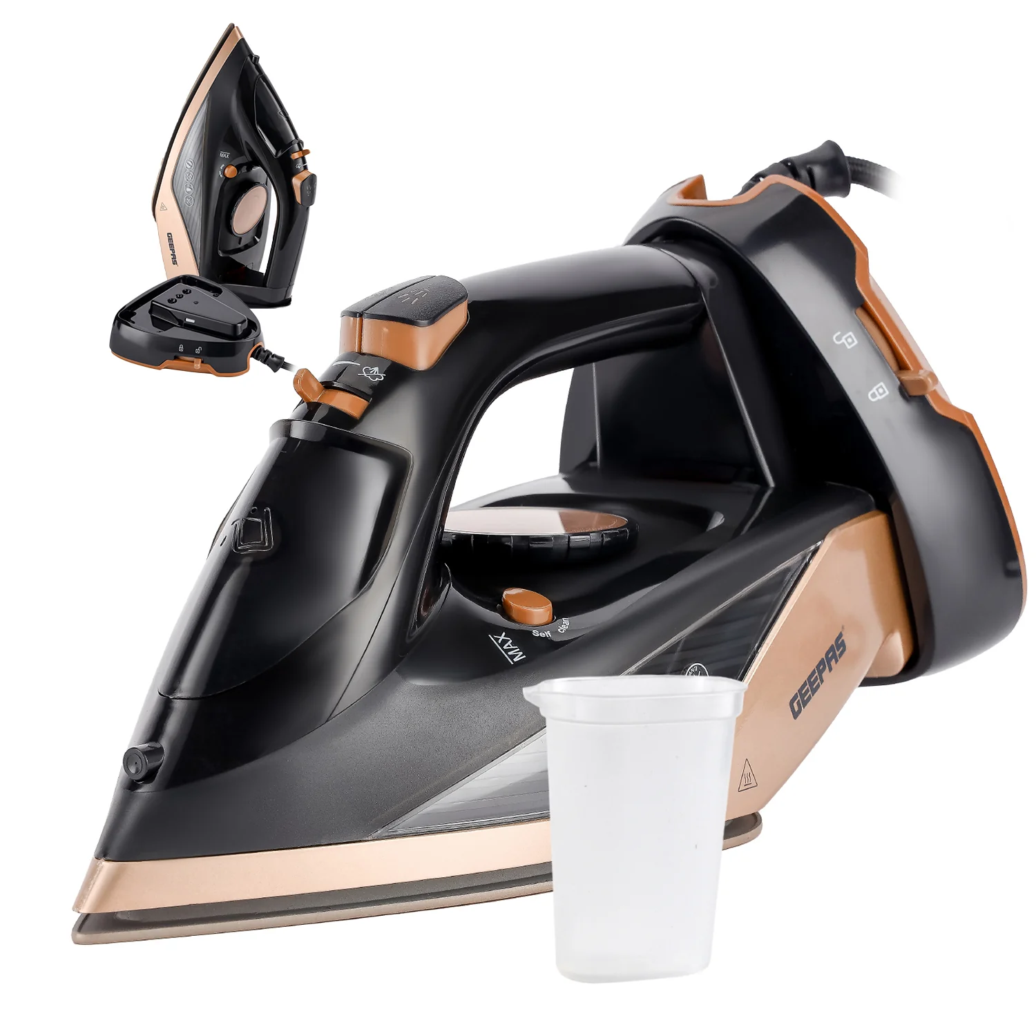 2200W Cordless Steam Iron With Ceramic Soleplate - Image 8