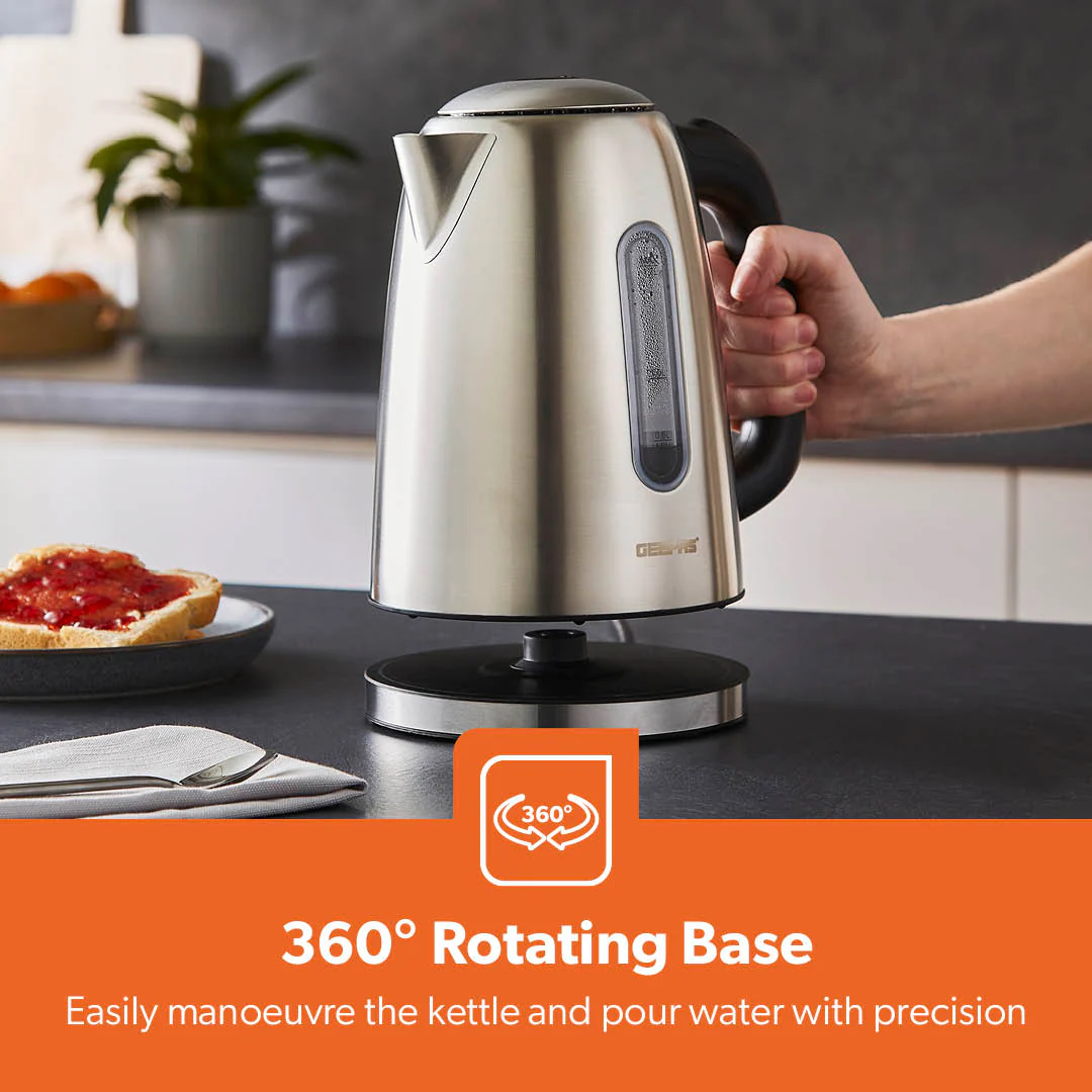 2200W Double-Walled Stainless Steel Electric Kettle 1.7L - Image 3