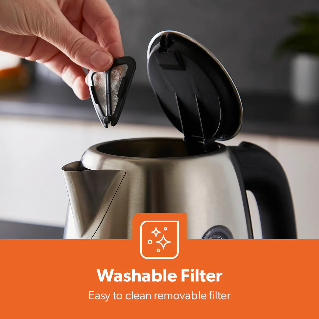 2200W Double-Walled Stainless Steel Electric Kettle 1.7L - Image 4