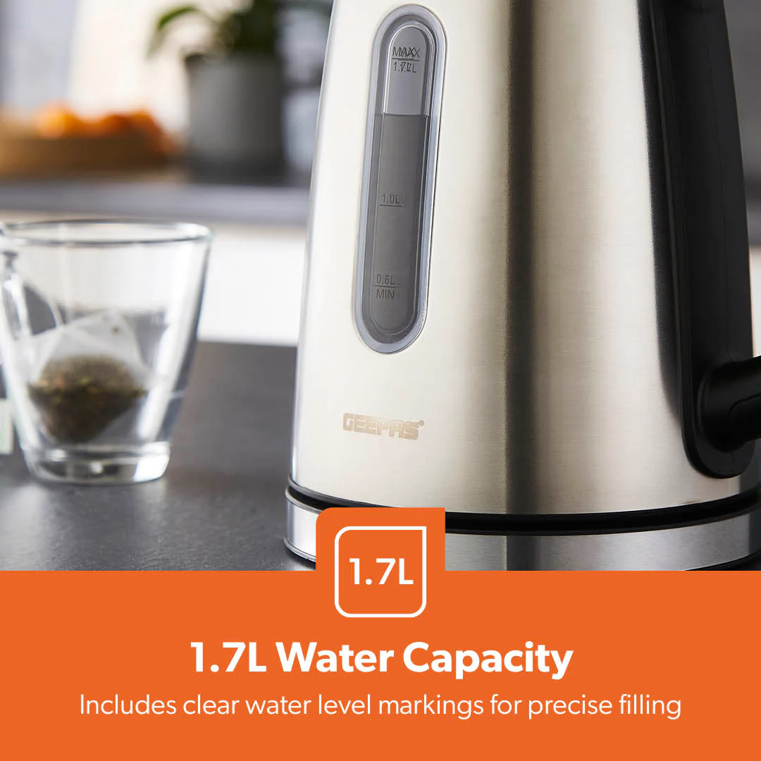 2200W Double-Walled Stainless Steel Electric Kettle 1.7L - Image 5