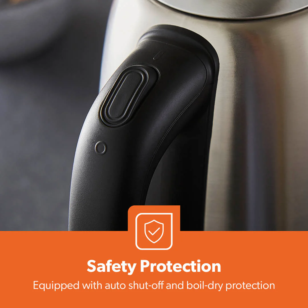 2200W Double-Walled Stainless Steel Electric Kettle 1.7L - Image 8