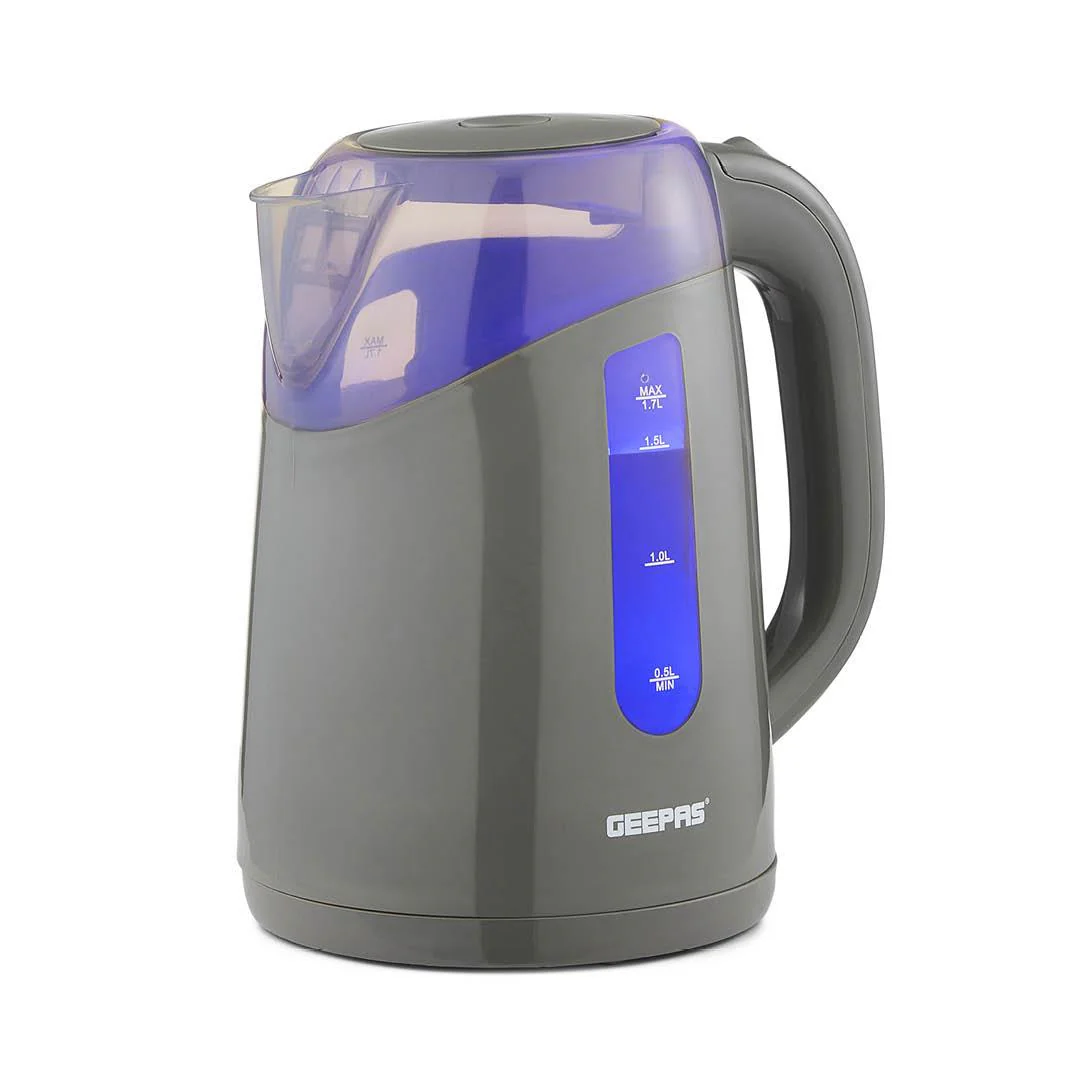 2200W Illuminating Electric Jug Kettle 1.7L In Grey