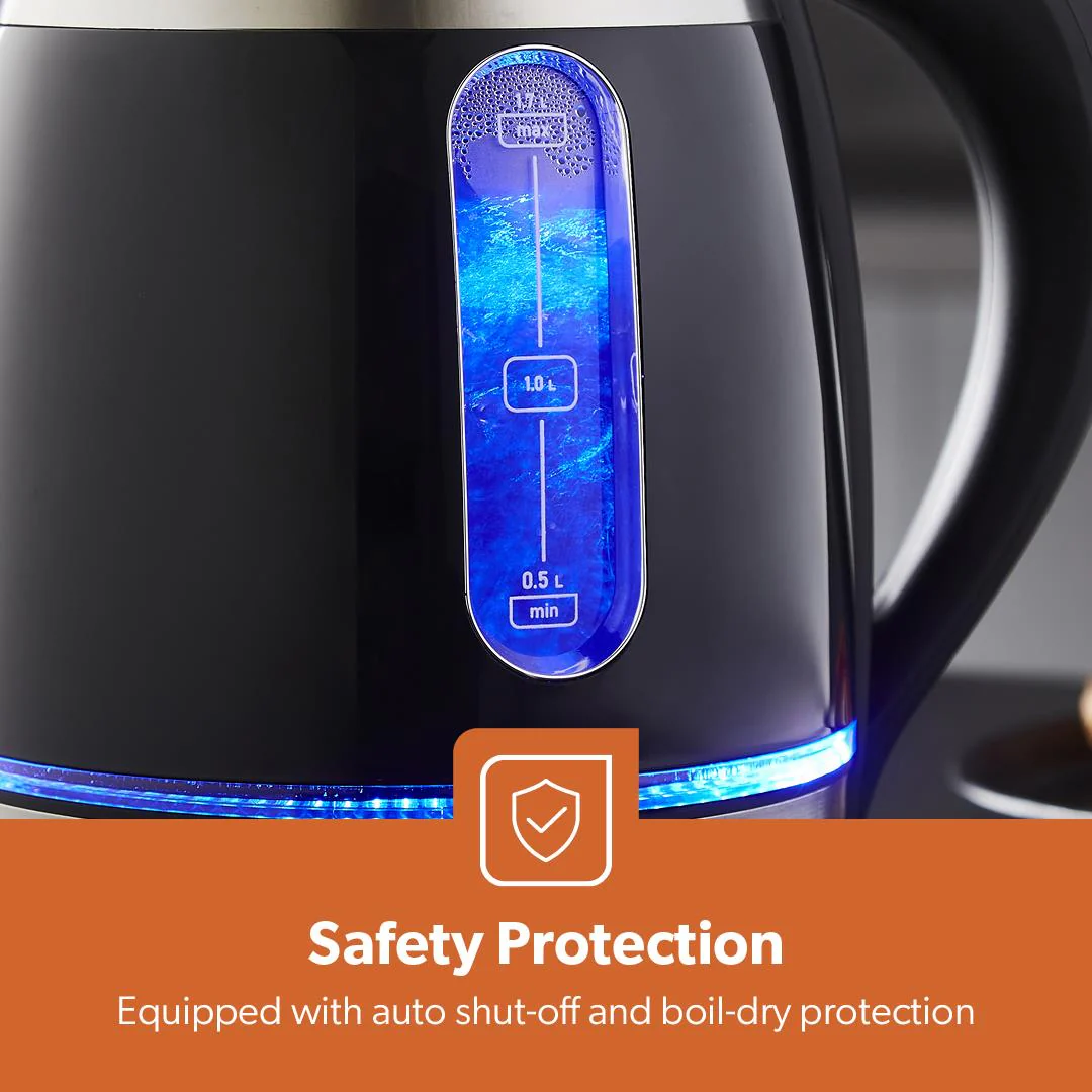 2200W LED Illuminated Stainless Steel Jug Kettle 1.7L - Image 5