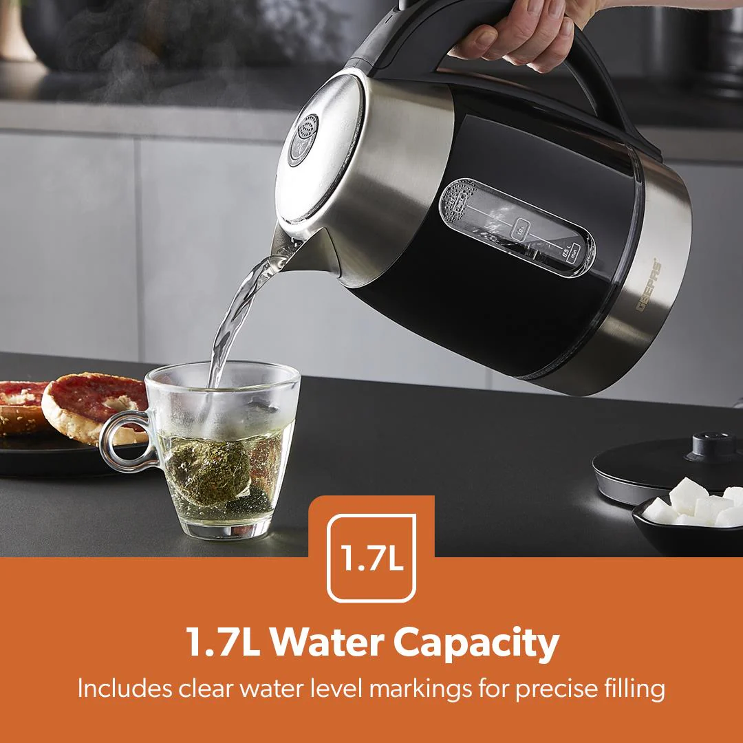 2200W LED Illuminated Stainless Steel Jug Kettle 1.7L - Image 6