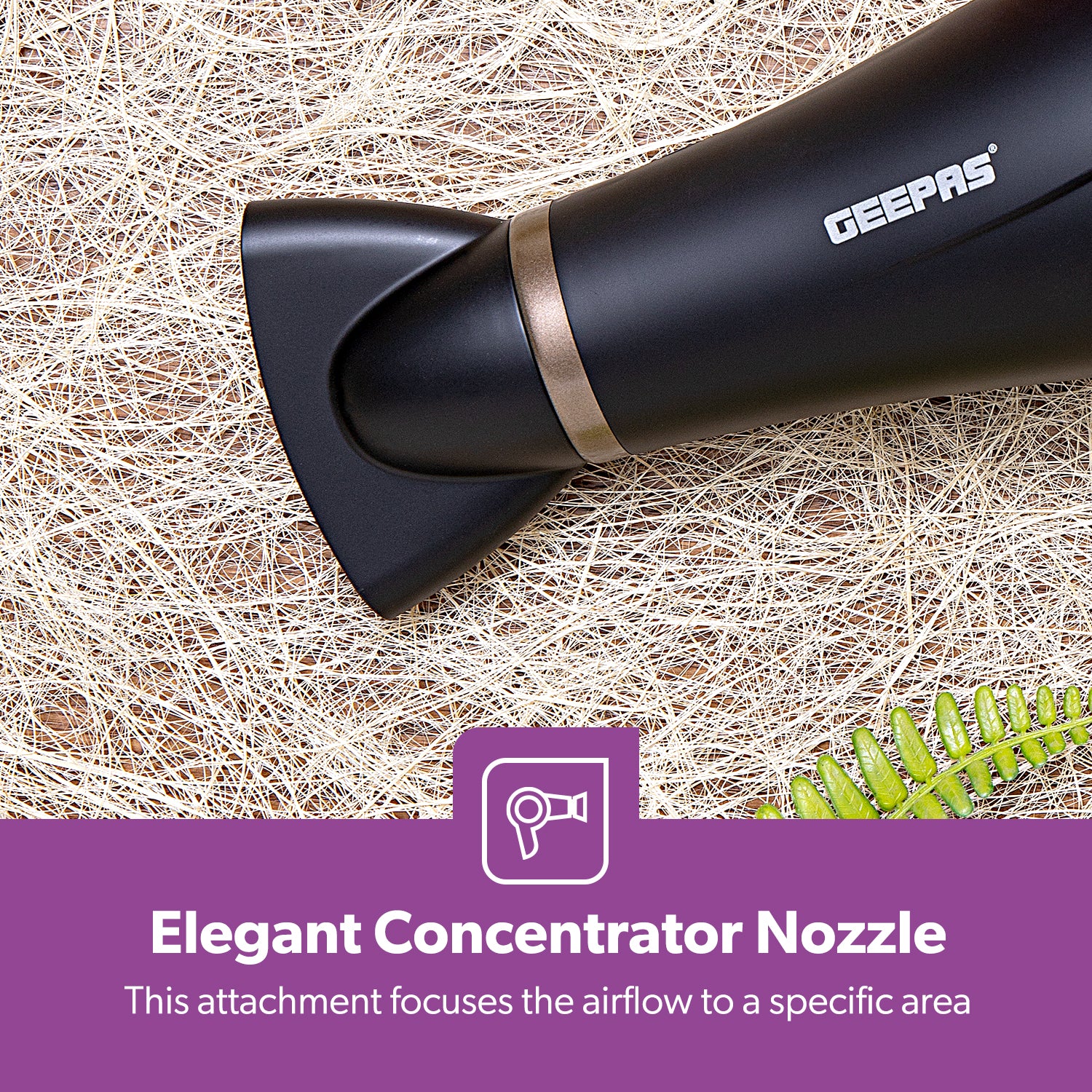 2200W Powerful 2-Speed Concentrator Hair Dryer - Image 7