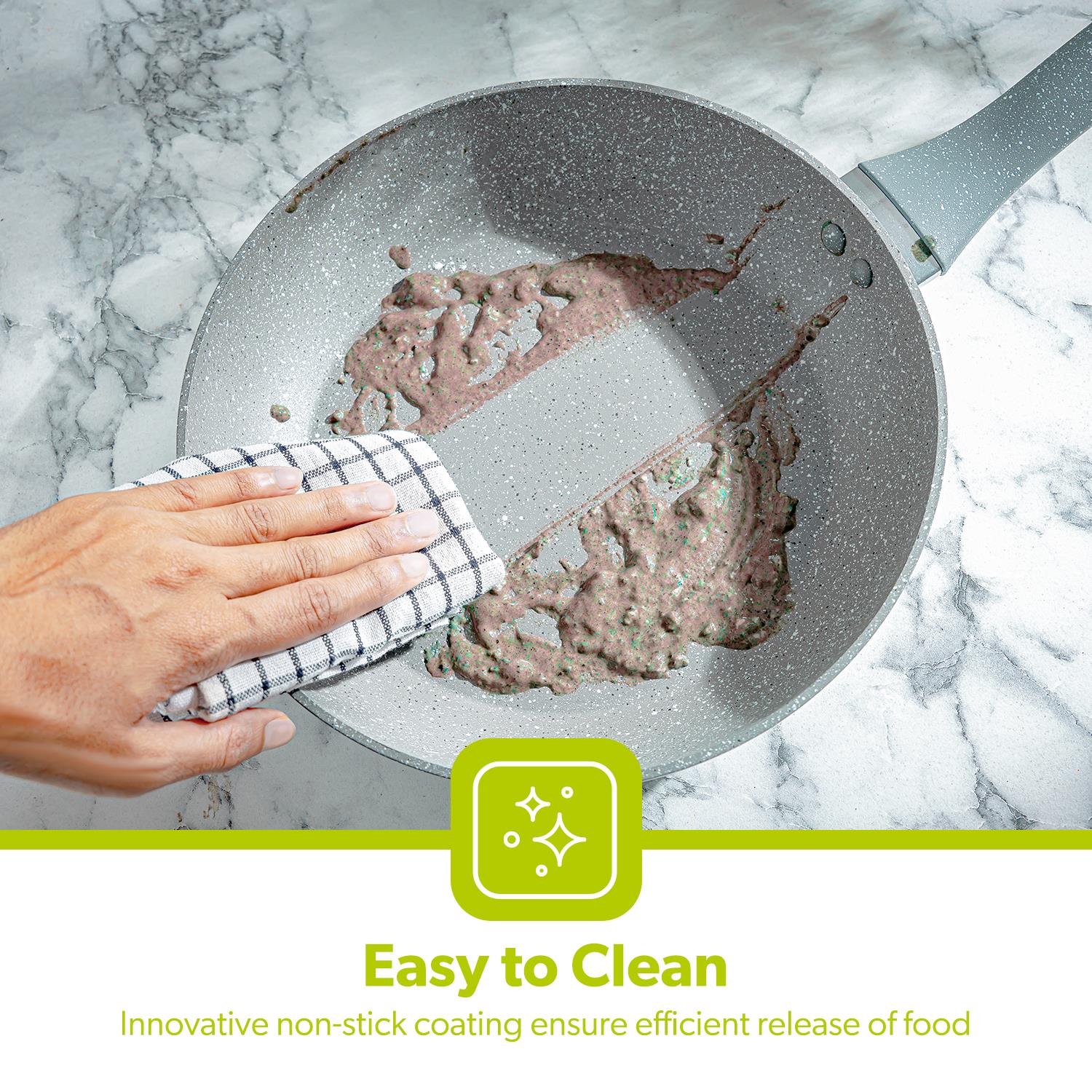 20cm Granite Coated Non-Stick Frying Pan In Grey - Image 7